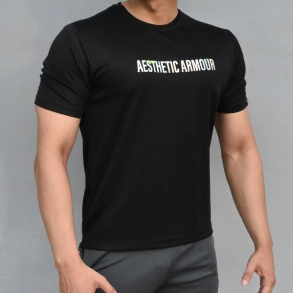 Core T-Shirt - Black Rainbow