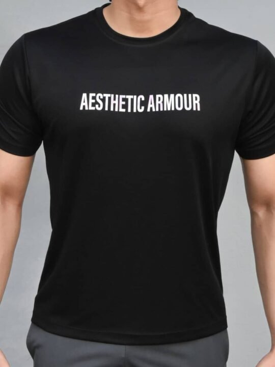 Core T-Shirt - Black Rainbow