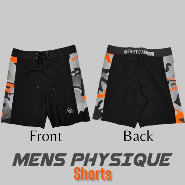 Men's Physique Shorts - Surfing Shorts Black