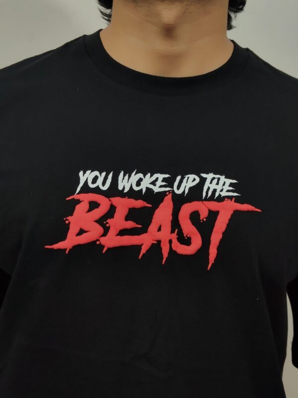 BEAST- Standard Sports Oversized Tshirt Black