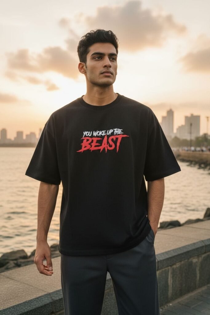 Aesthetic Armour Mens Oversized tshirt for sports and gym