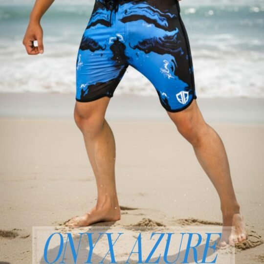 Aesthetic Armour Men's Physique ONYX AZURE Board Shorts