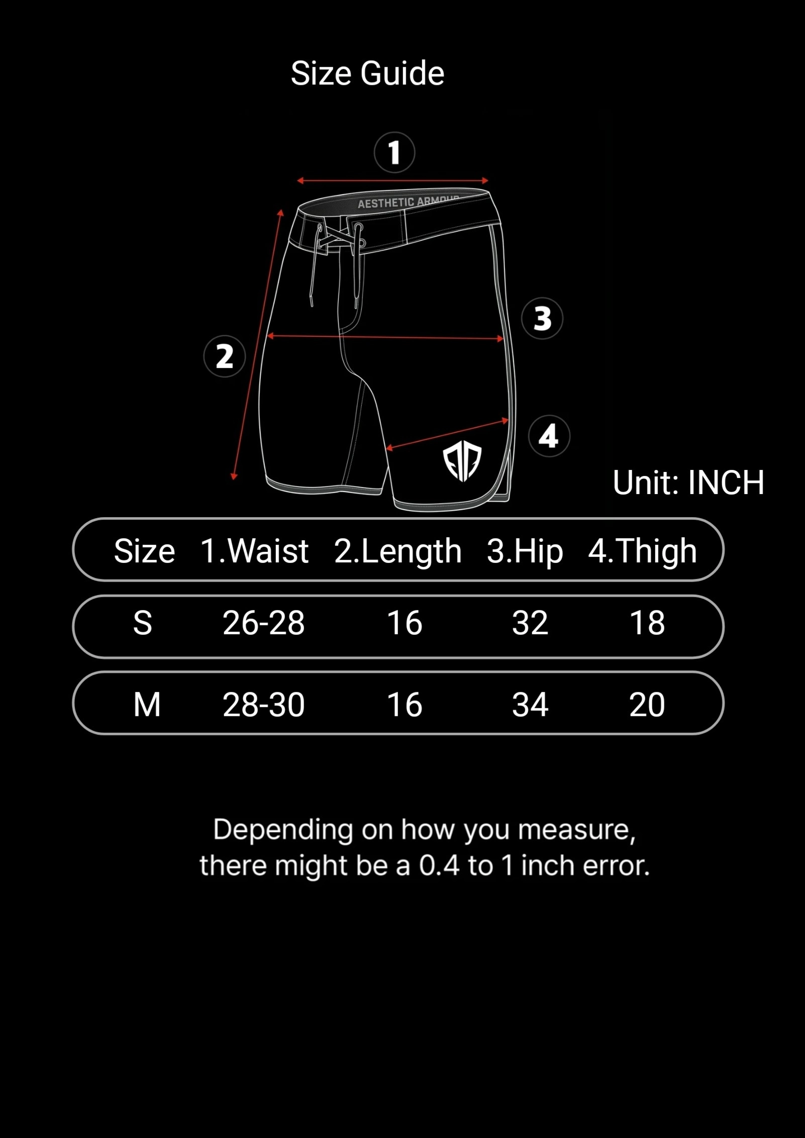 Aesthetic Armour Men's Physique Board Shorts