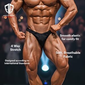 Men's Pro Bodybuilding Trunk - Black