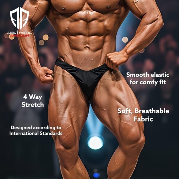 Men's Pro Bodybuilding Trunk - Black