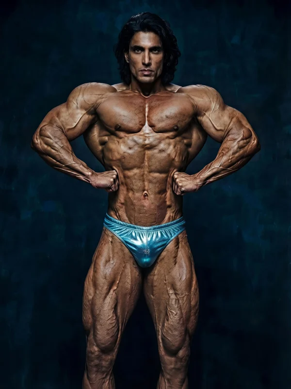 Men's Elite Bodybuilding Trunk - Toxic Teal