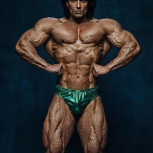 Men's Elite Bodybuilding Trunk - Fallout Green Men's Elite Bodybuilding Trunk - Fallout Green