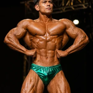 Men's Elite Bodybuilding Trunk - Fallout Green